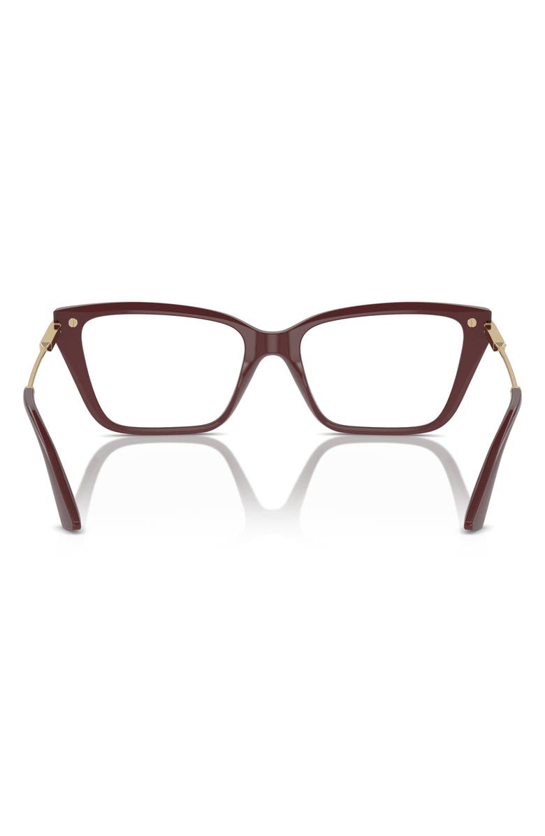 Jimmy Choo 53mm Cat Eye Optical Glasses, Alternate, color, Red / Demo Lens