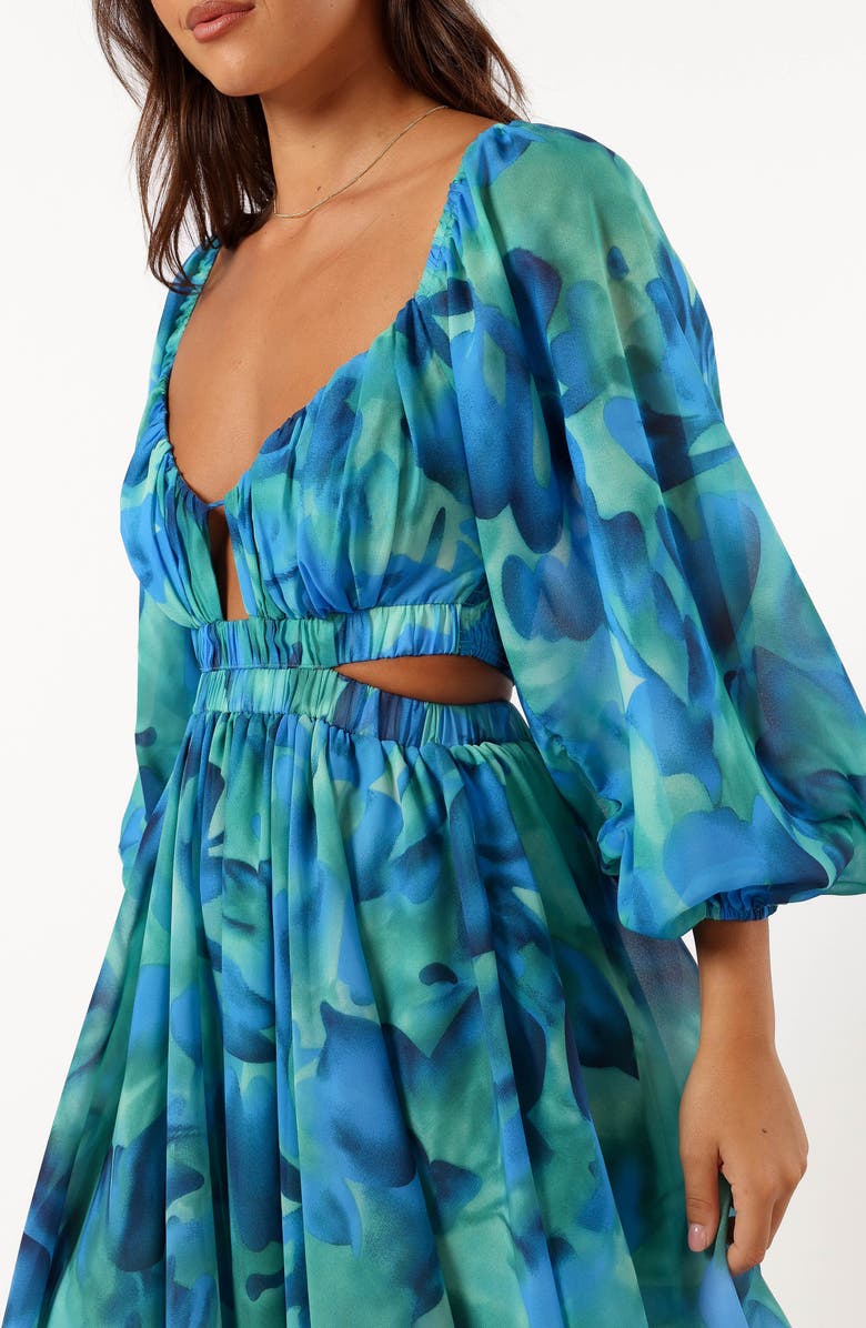 Petal & Pup Katniss Cutout Long Sleeve Minidress, Alternate, color,