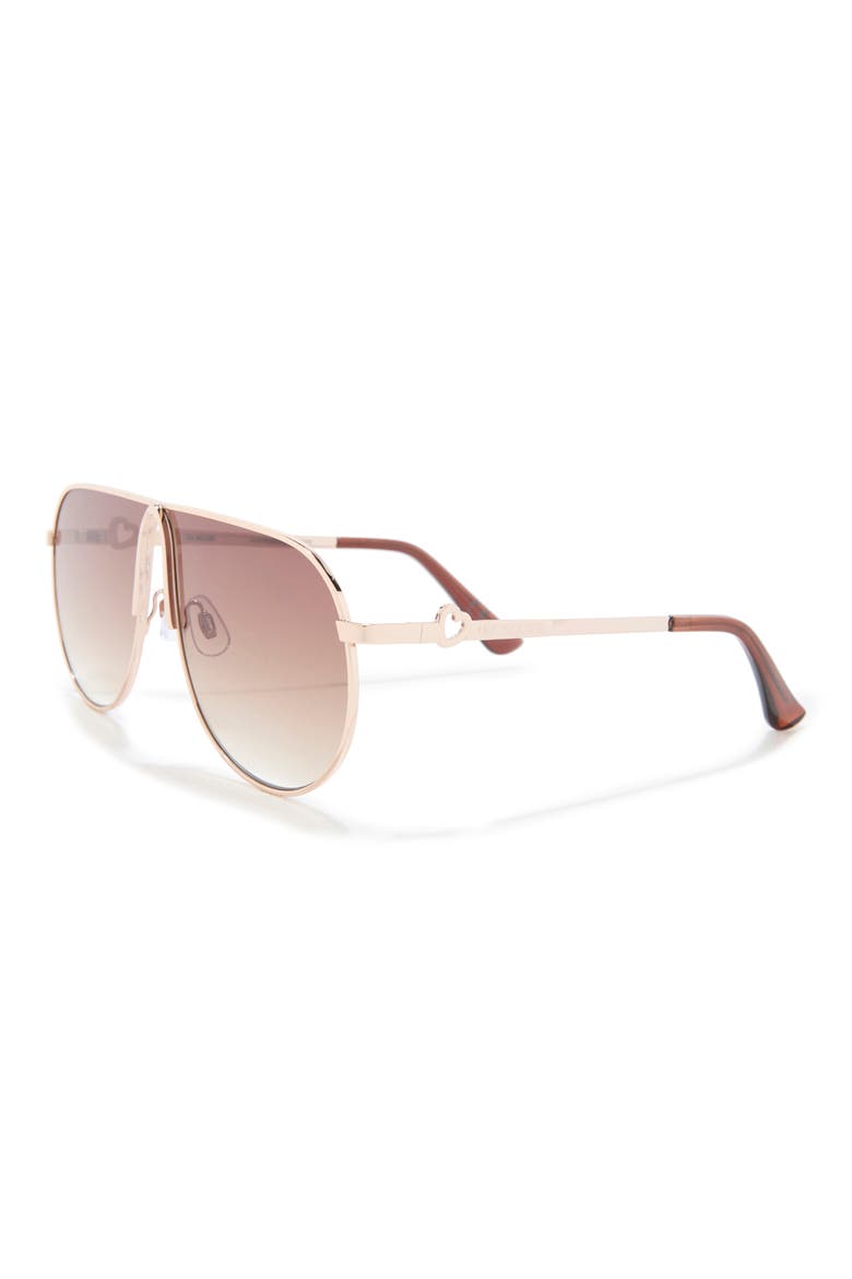 65mm Aviator Sunglasses, Alternate, color, SHINY GOLD
