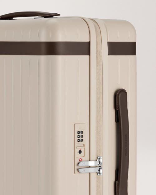 Carl Friedrik The Carry-on Zipped Suitcase In Sand/chocolate