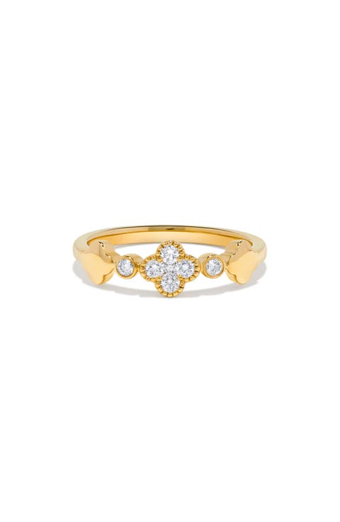Diamond Clover Ring