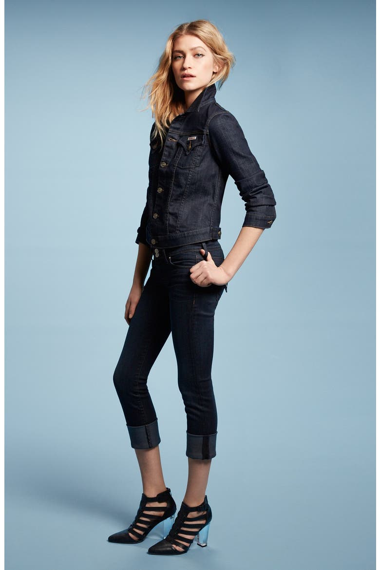Stretch Denim Jacket, Alternate, color, RINSE