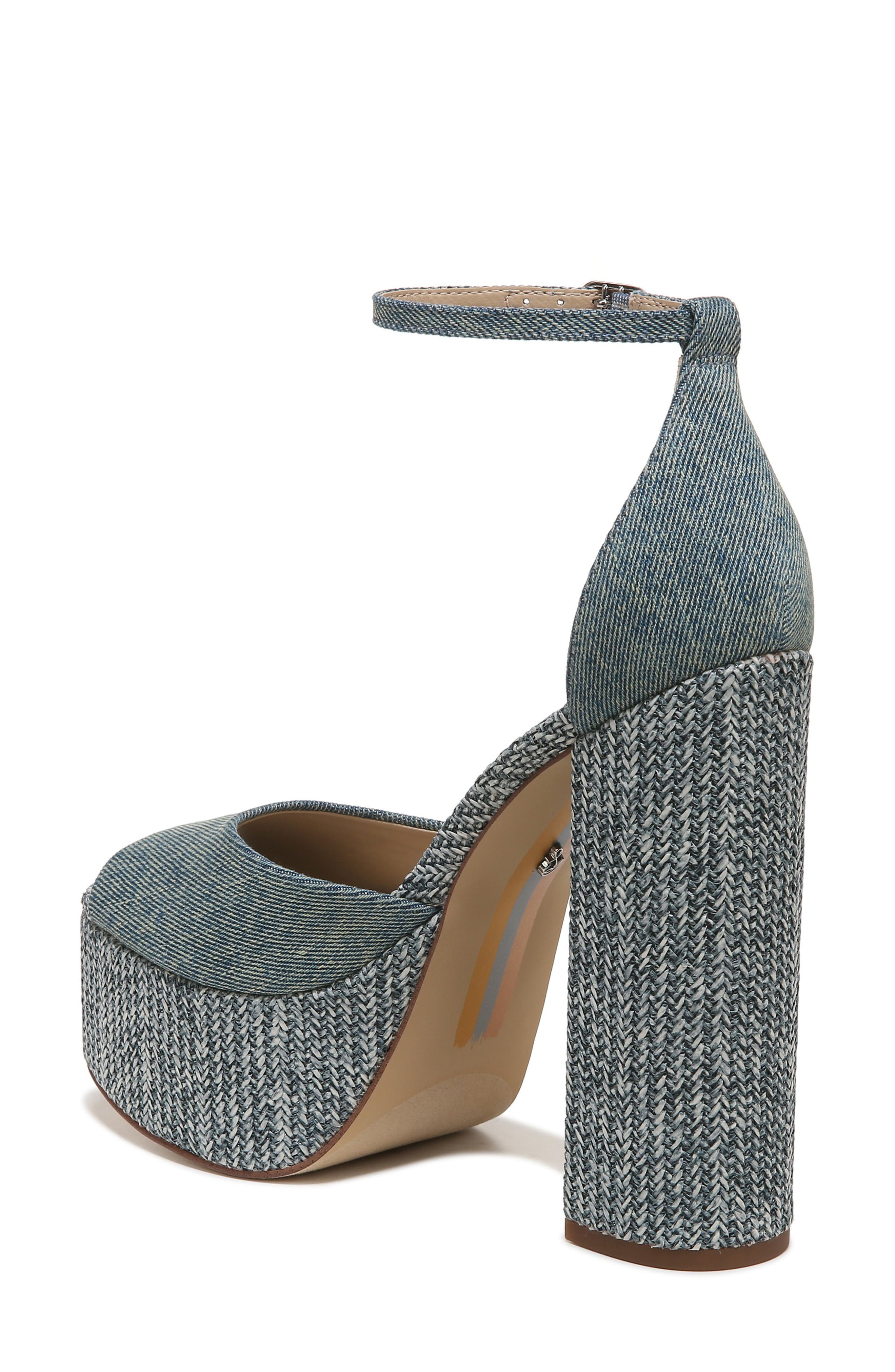 Kori Platform Sandal, Alternate, color, WASHED NEW BLUE