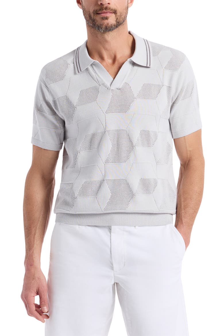 Marcross Short Sleeve Cotton Sweater, Main, color, LIGHT GREY