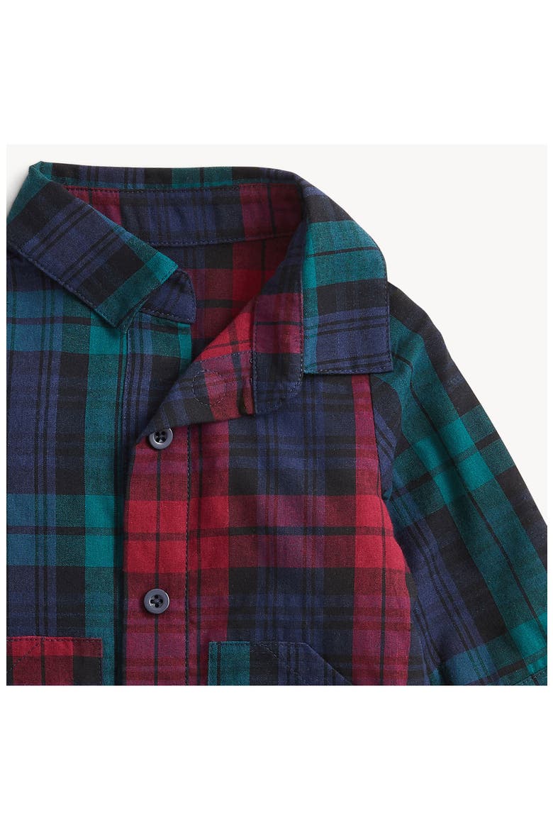 Kids' Plaid Flannel Romper, Alternate, color, REDMU