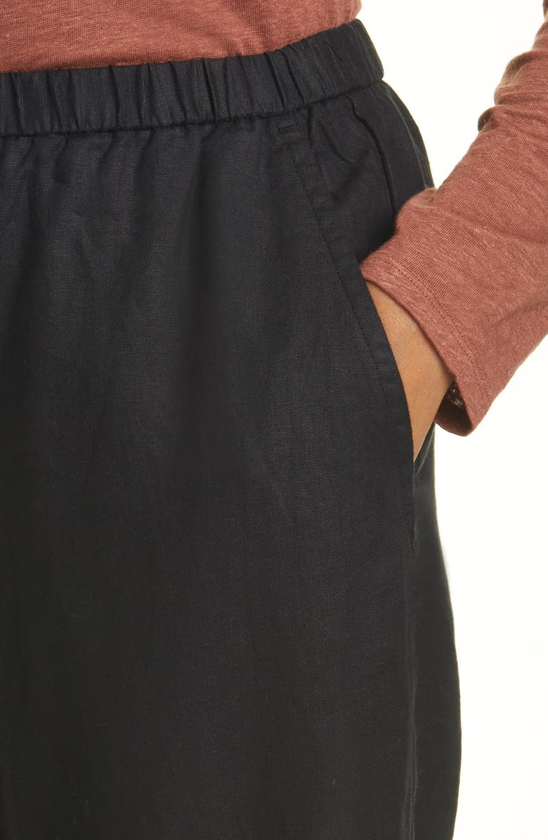 Eileen Fisher Straight Leg Organic Linen Ankle Pants, Alternate, color,