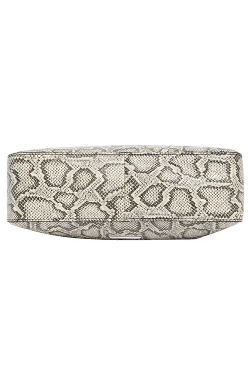 REBECCA MINKOFF REBECCA MINKOFF SNAKESKIN PRINT LEATHER MINI HOBO BAG