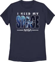 NASA Juniors NASA I Need My Space Distressed T Shirt