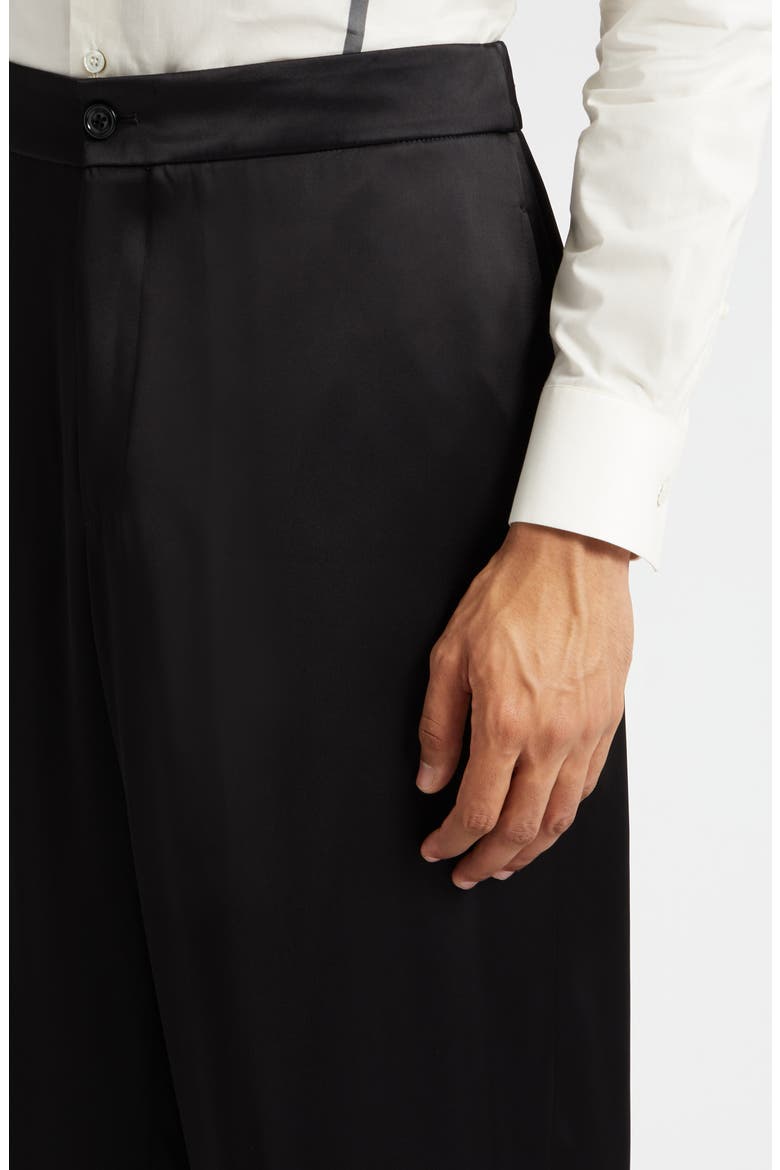 Satin Pants, Alternate, color, BLACK