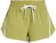 Rip Curl Smocked High Waist Drawstring Shorts
