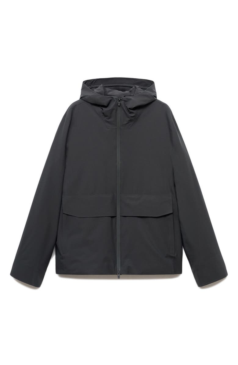 MANGO Water Repellent Thermolite<sup>®</sup> Hooded Jacket, Alternate, color, Dark Green