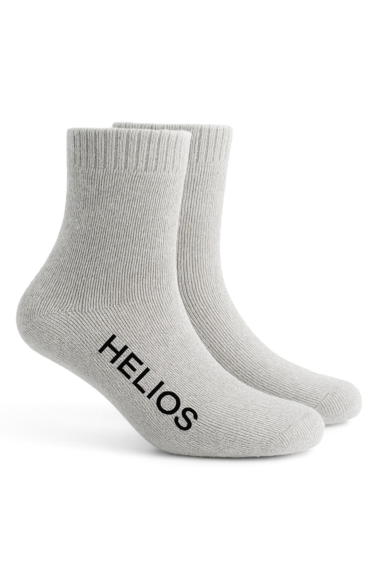 HELIOS THE HEATED COAT Thermal Retaining Wool Blend Crew Socks