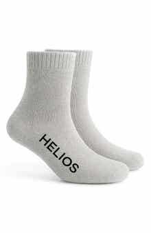 HELIOS THE HEATED COAT Thermal Retaining Wool Blend Crew Socks