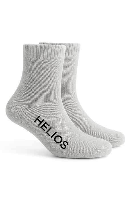 HELIOS THE HEATED COAT Thermal Retaining Wool Blend Crew Socks