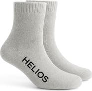 HELIOS THE HEATED COAT Thermal Retaining Wool Blend Crew Socks