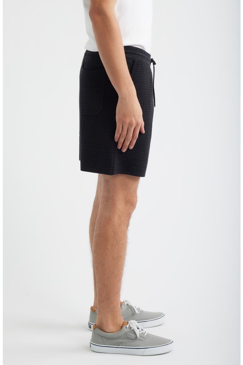 Zuma Ottoman Stitch Shorts, Alternate, color, BLACK