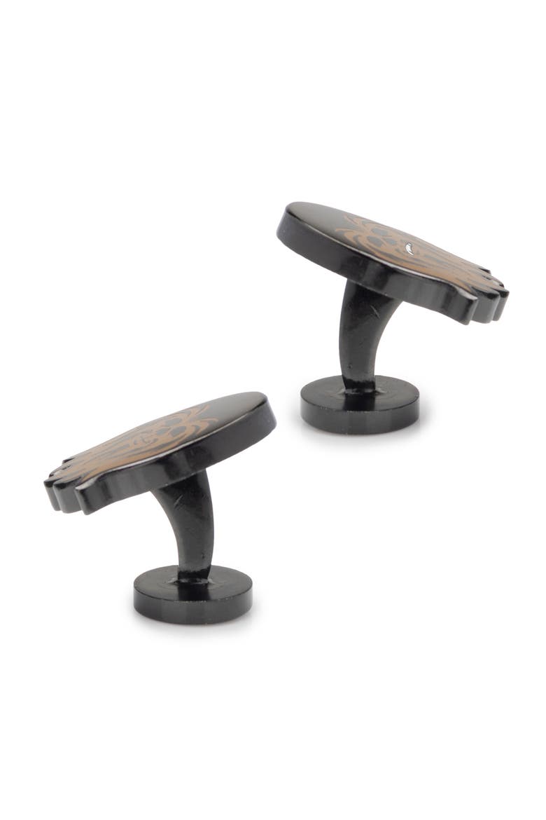 Chewbacca Cuff Links, Alternate, color, BROWN
