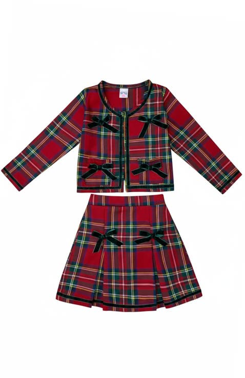Made For Fashionistas Festive Blazer And Skirt Set (Toddler, Little Kid & Big Kid)