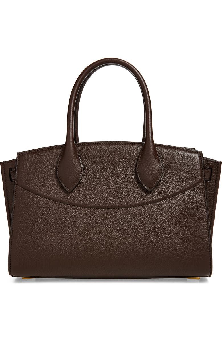 FERRAGAMO Small The Studio Soft Leather Top Handle Bag, Alternate, color, Testa Di Moro