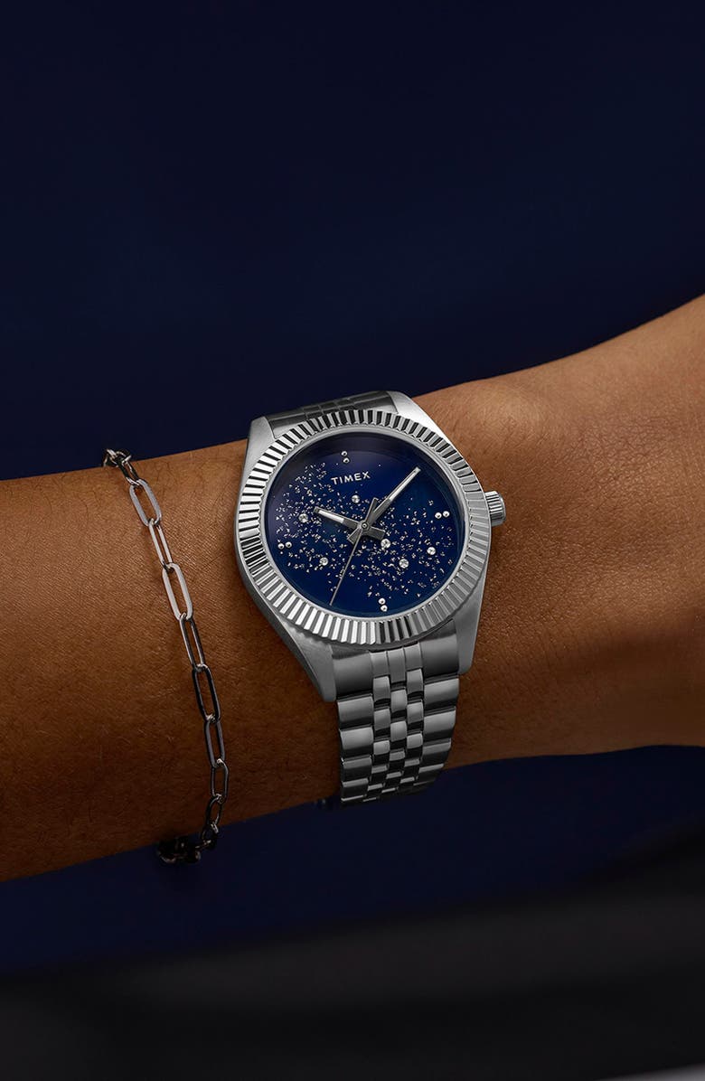 Timex<sup>®</sup> Legacy Celestial Bracelet Watch, 36mm, Alternate, color, Blue