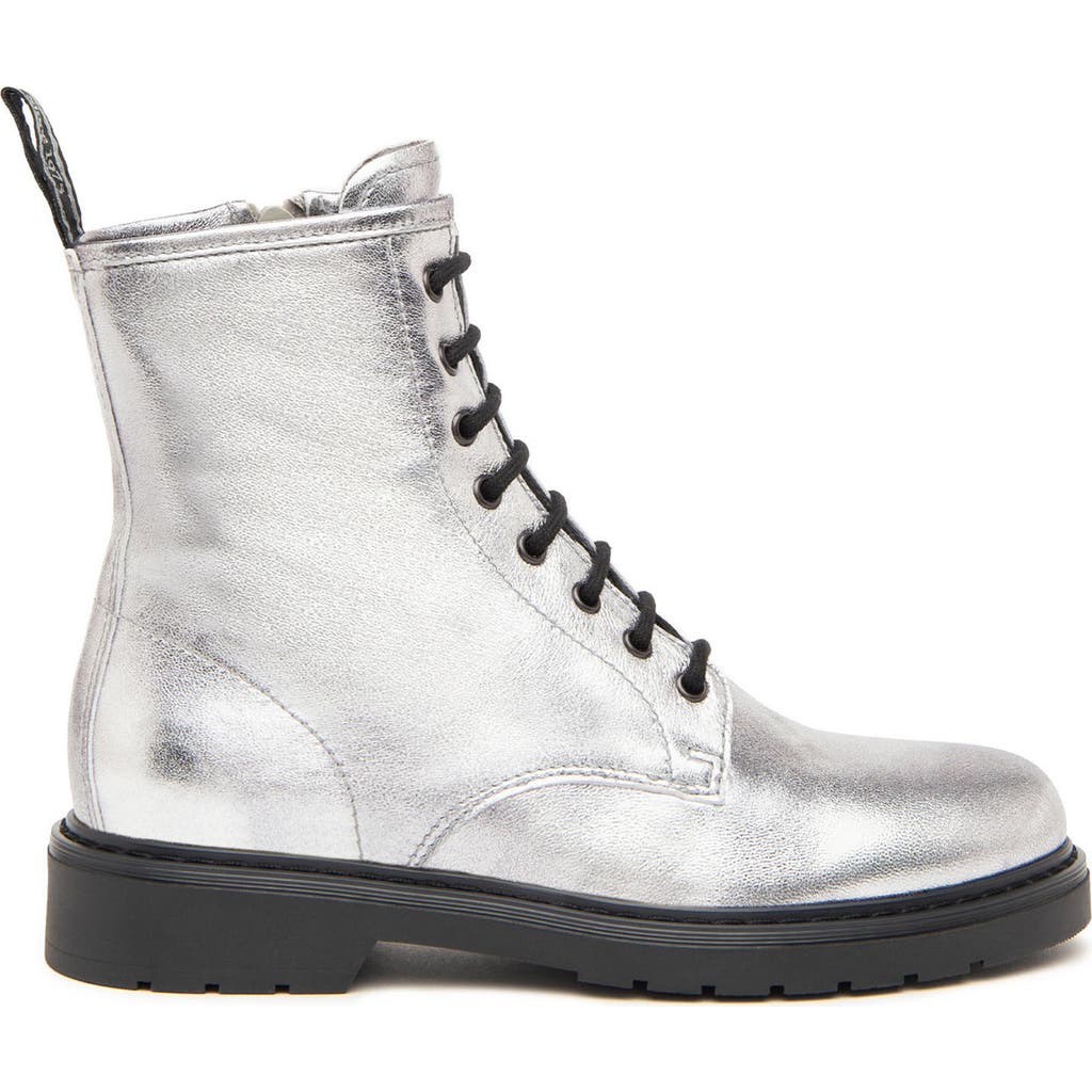 Nerogiardini Clean Combat Boot In Silver