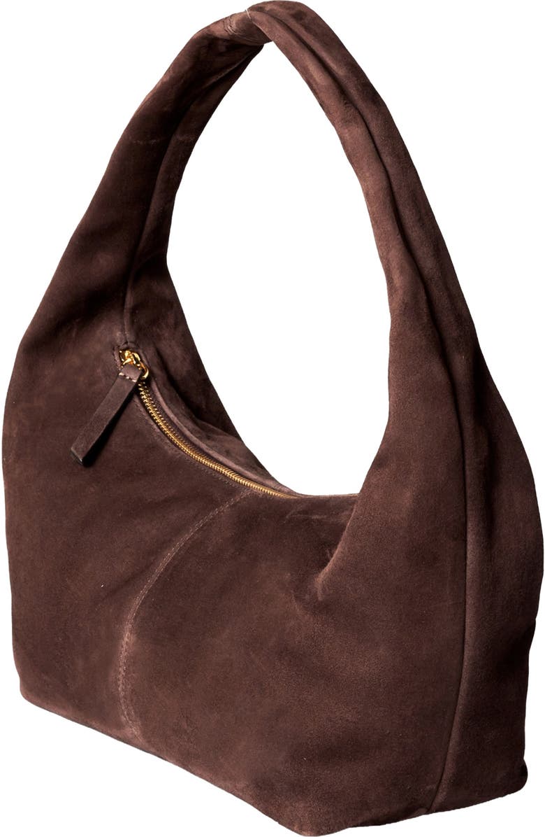 HYER GOODS Leather Everday Shoulder Bag, Alternate, color, Brown