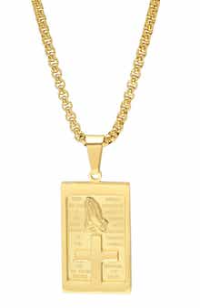 STEELTIME Men's Pray Tag Necklace
