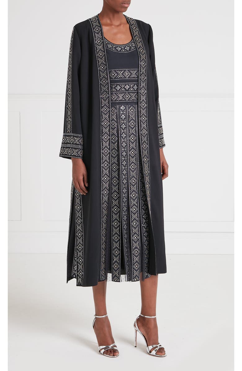Temperley London Gallantry Coat, Main, color, Black
