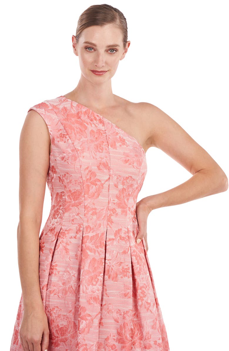 open lace back dress Cara One Shoulder Dress