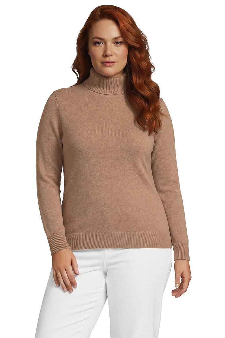 Cashmere Turtleneck Sweater, Main, color, Vicuna Heather