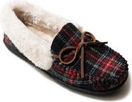 Minnetonka Camp Faux Fur Lined Moccasin Slipper
