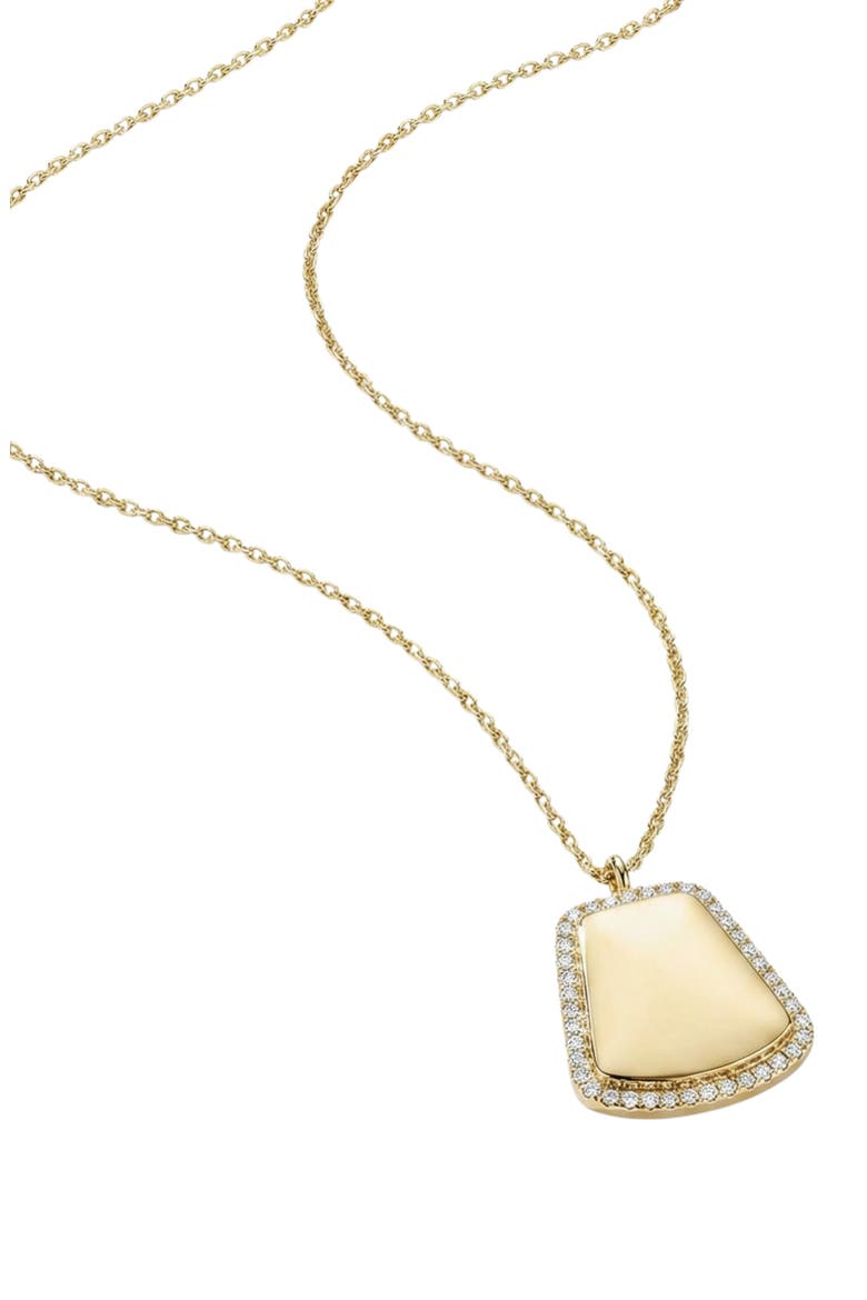 Tag Pendant Necklace, Alternate, color, GOLD
