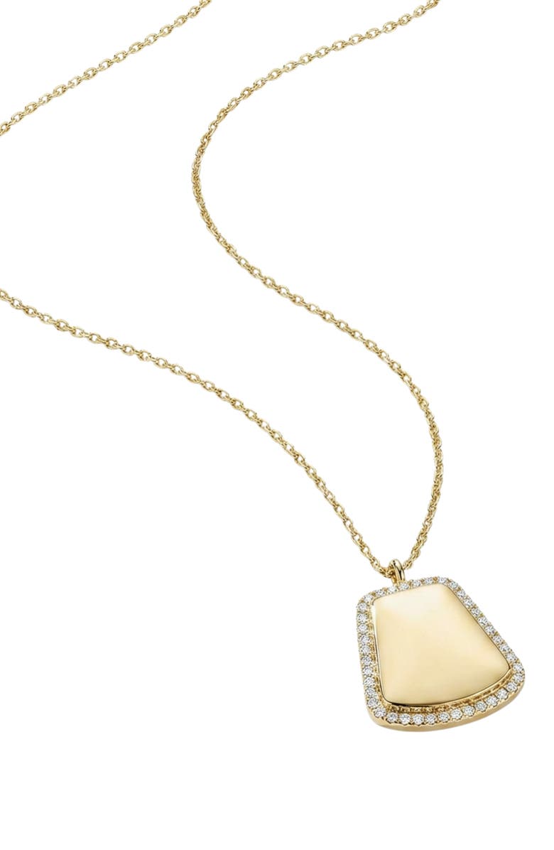 ARGENTO VIVO Tag Pendant Necklace, Alternate, color, Gold