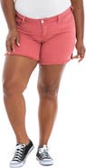 SLINK Jeans Frayed Hem Side Vent Shorts