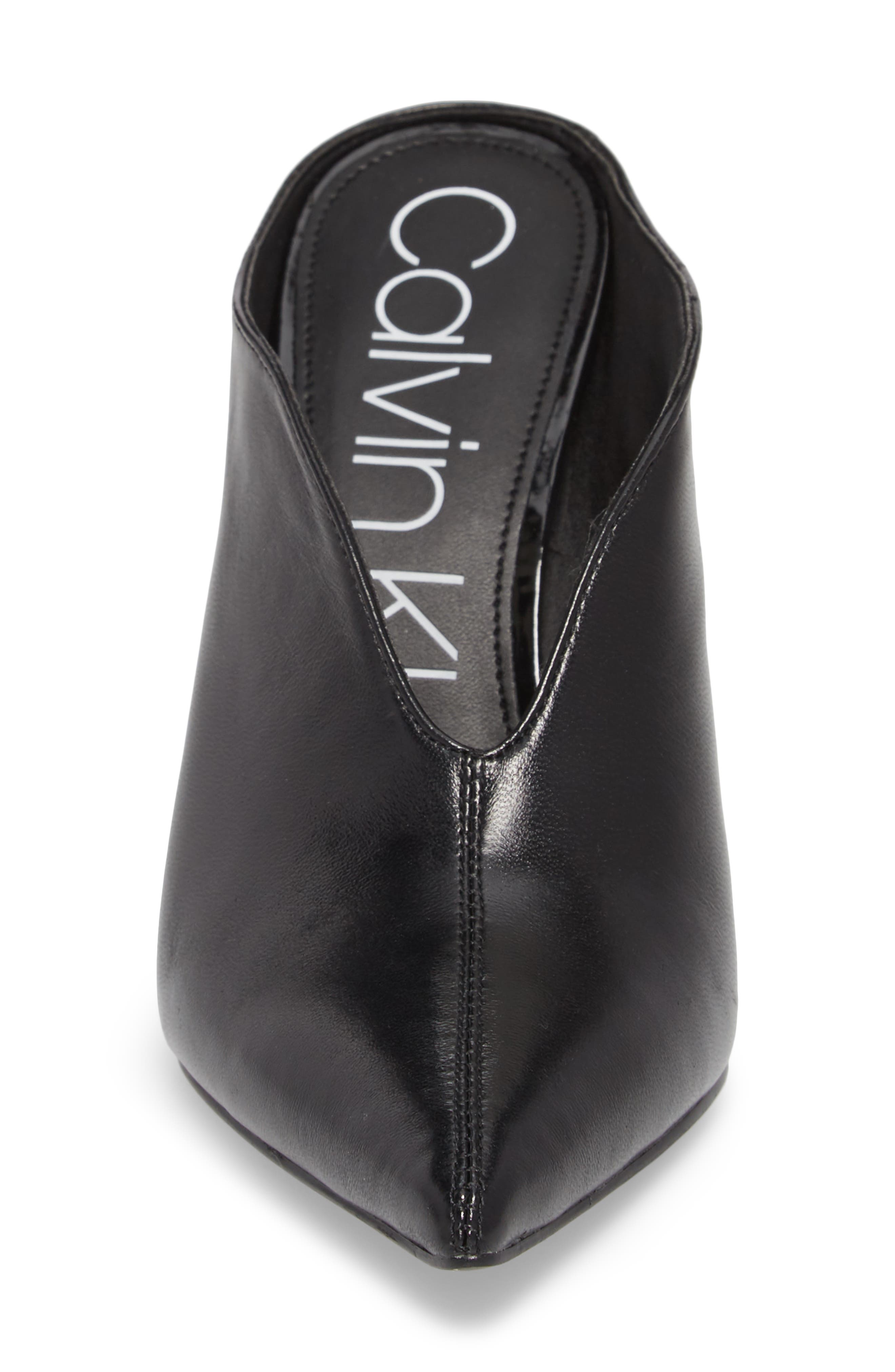 Calvin Klein Mallie Pointy Toe Mule, Alternate, color, 