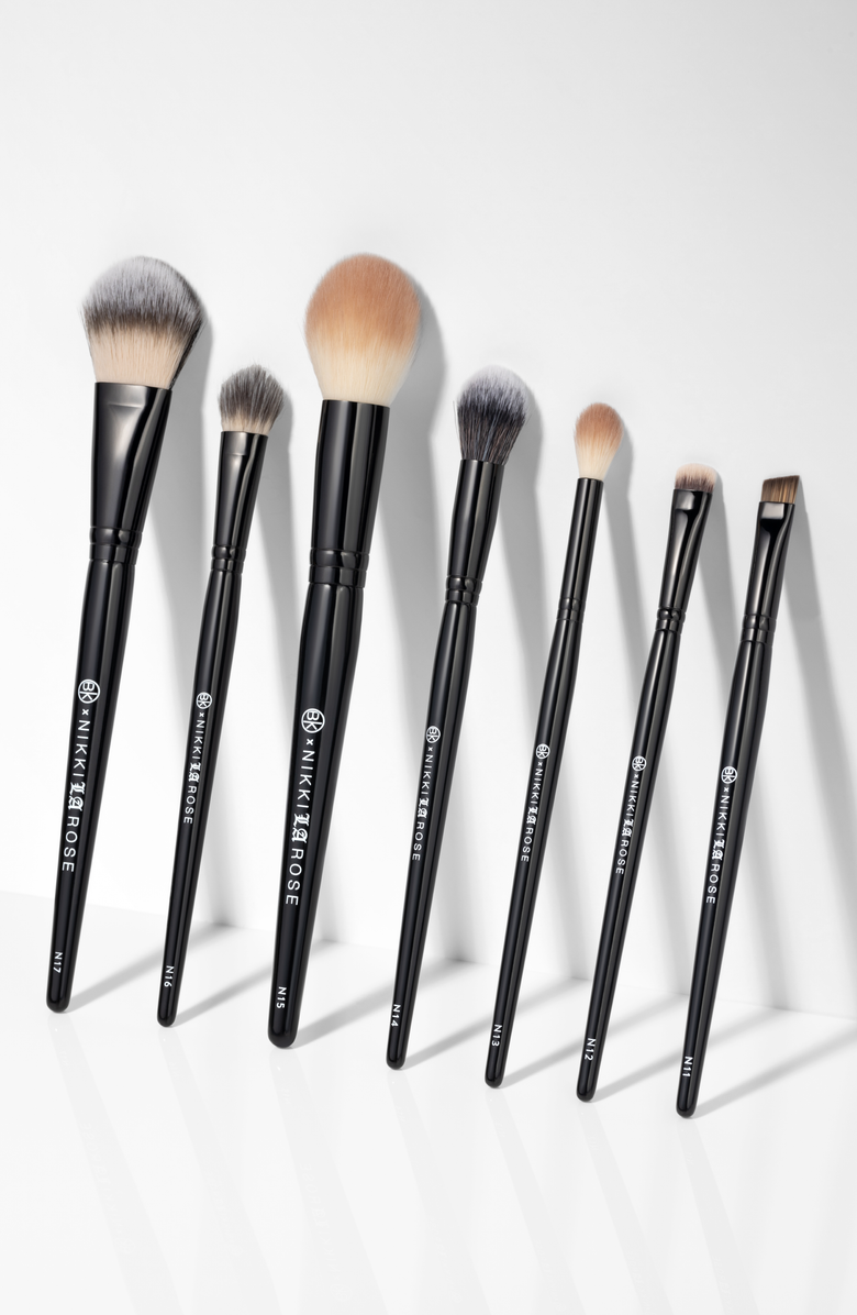 BK Beauty Nikki La Rose Pro Artist Brush Set, Alternate, color, Black