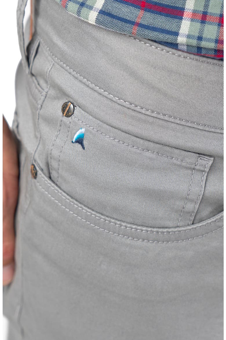 Straight Leg Stretch Cotton Twill Pants, Alternate, color, SKYROCKET