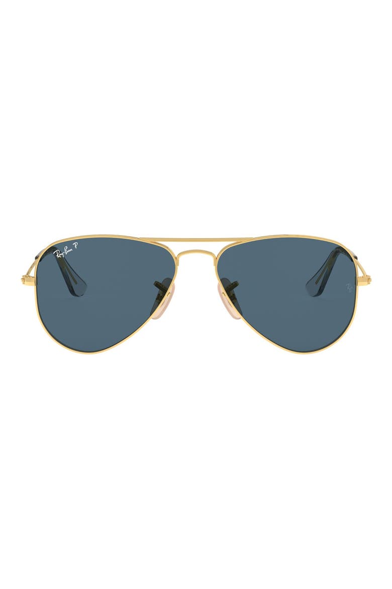 Aviator Pilot 52mm Aviator Sunglasses, Main, color, GOLD/ DARK BLUE POLARIZED