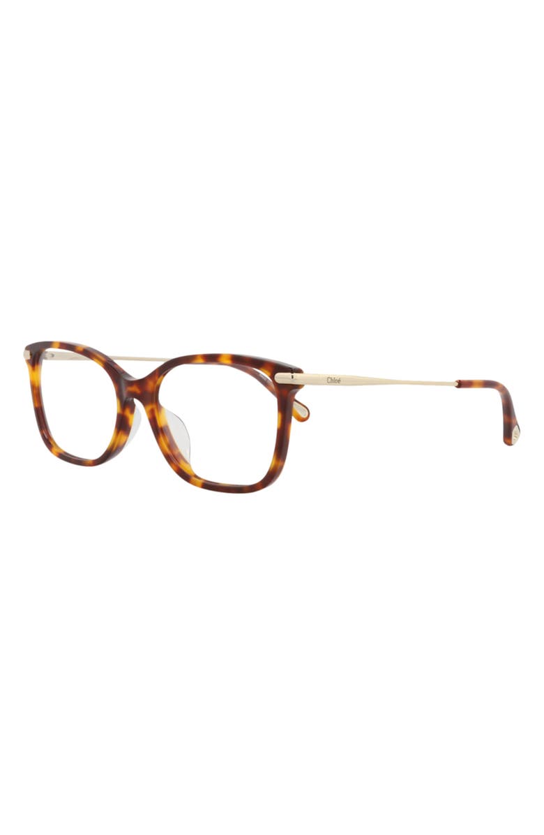 Chloé 54mm Rectangular Optical Glasses, Alternate, color,