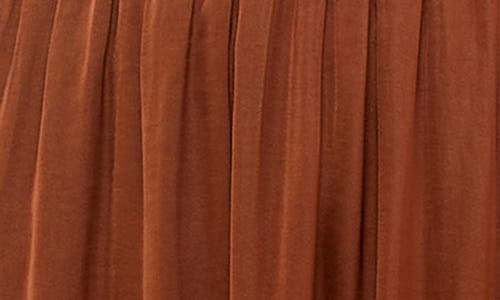 Socialite Long Sleeve Tiered Midi Dress In Brown