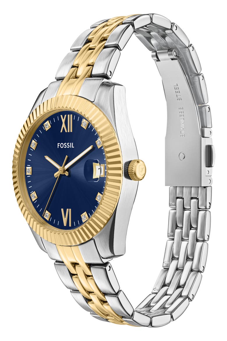Scarlette Two-Tone Bracelet Watch, 32mm, Alternate, color, TWO TONE