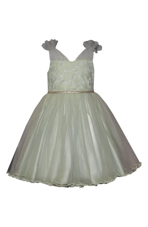 Kids
 Ruffle Shoulder Tulle Party Dress (Toddler 
Little Kid)