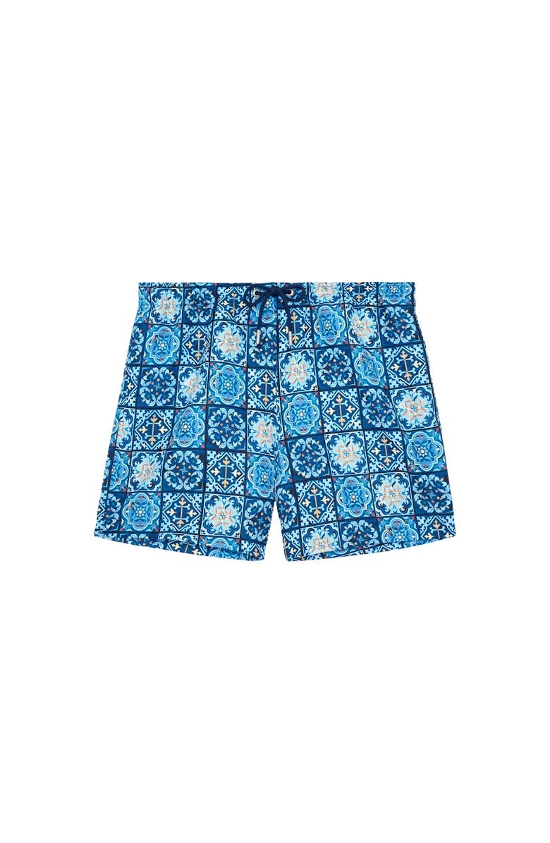 HOM Maiolica Beach Boxer, Main, color, Blue Print