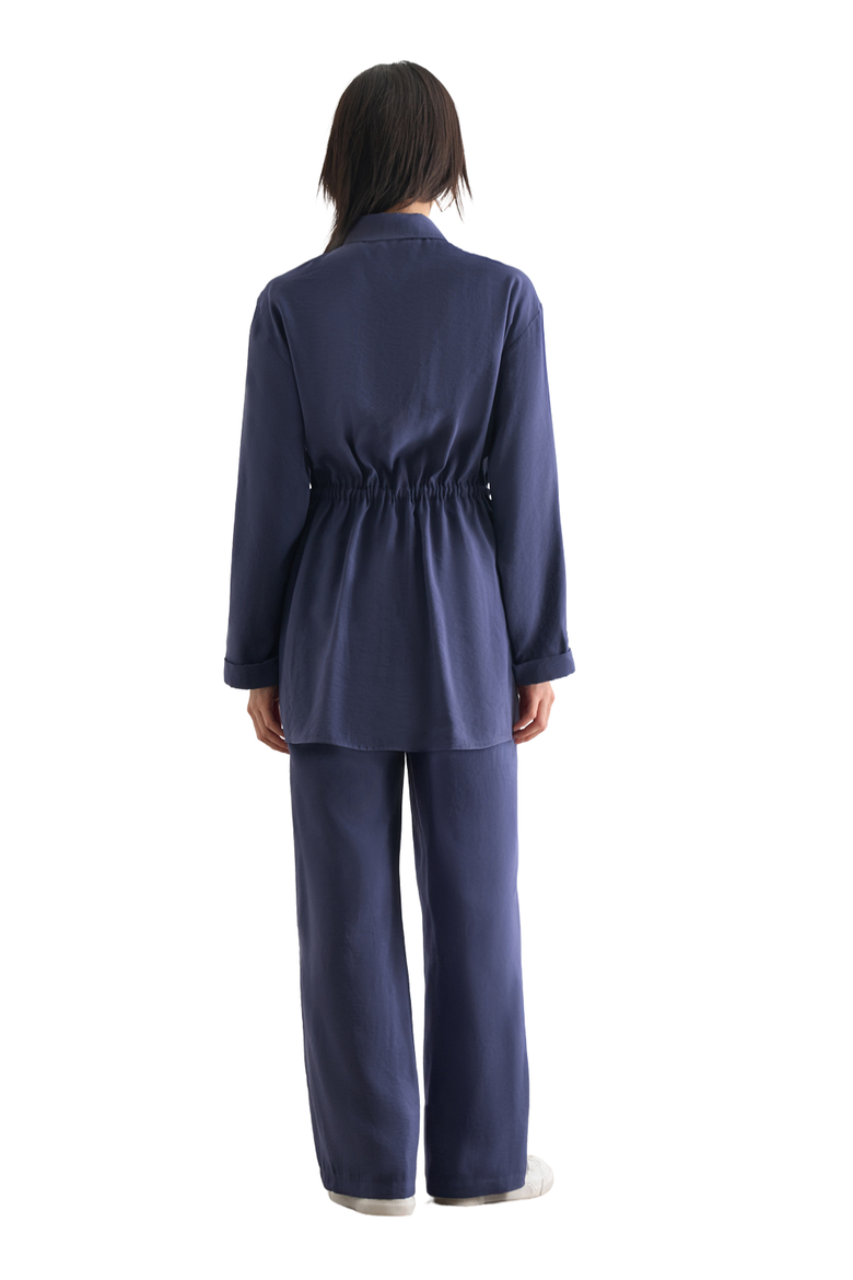 Light Weight Cinch Waist Tunic, Alternate, color, Indigo