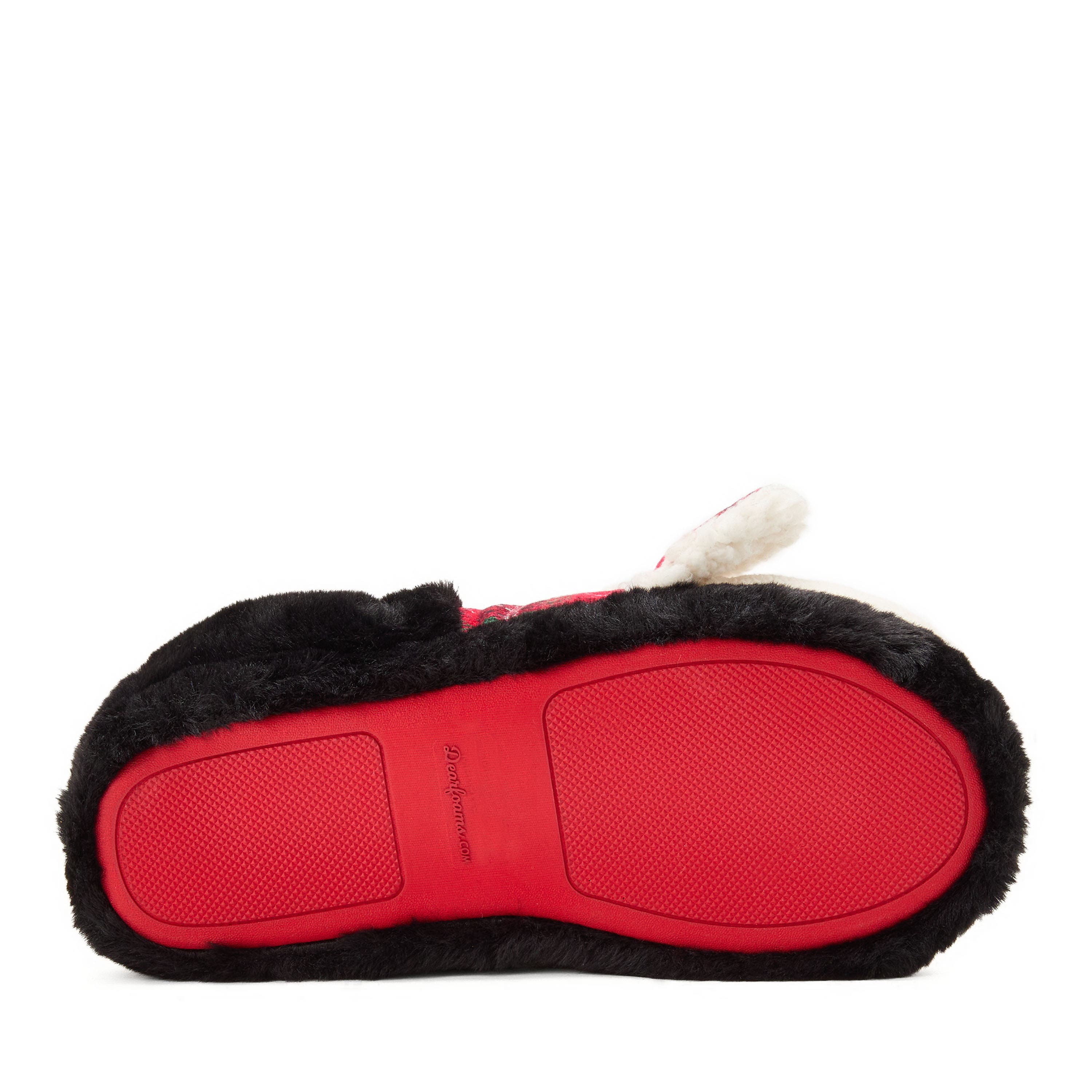 DEARFOAMS Animal Closed Back Slipper, Alternate, color, Black