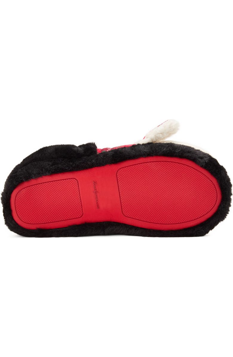 DEARFOAMS Animal Closed Back Slipper, Alternate, color, Black