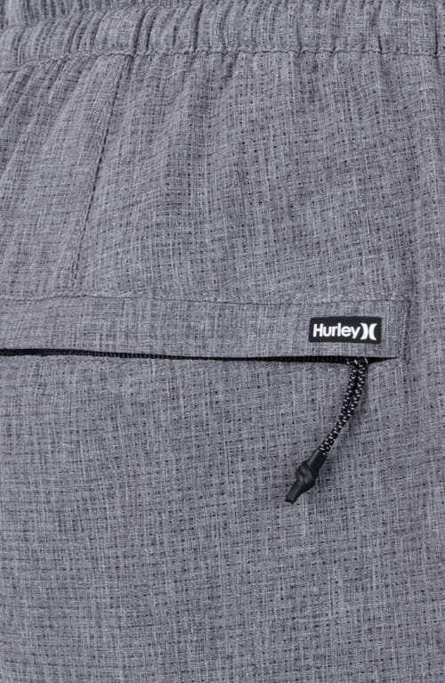 Hurley Phantom 18 Walkshort In Black Heather In Blue