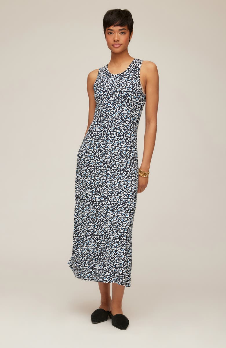 Karen Kane Painted Heart Print Sleeveless Midi Dress, Alternate, color, Print
