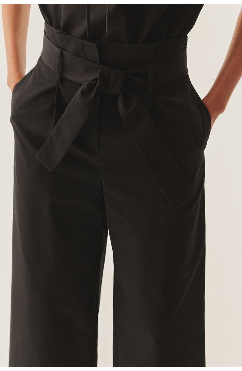 Exquise Lauren Timeless Structured Trousers, Alternate, color, Black