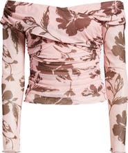 Petal & Pup Navida Off the Shoulder Mesh Top